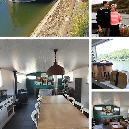 Perle ! Peniche Complete Pour 8 Sur La Meuse, Region Namur